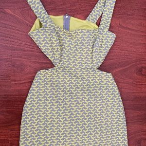 Open back open side dress